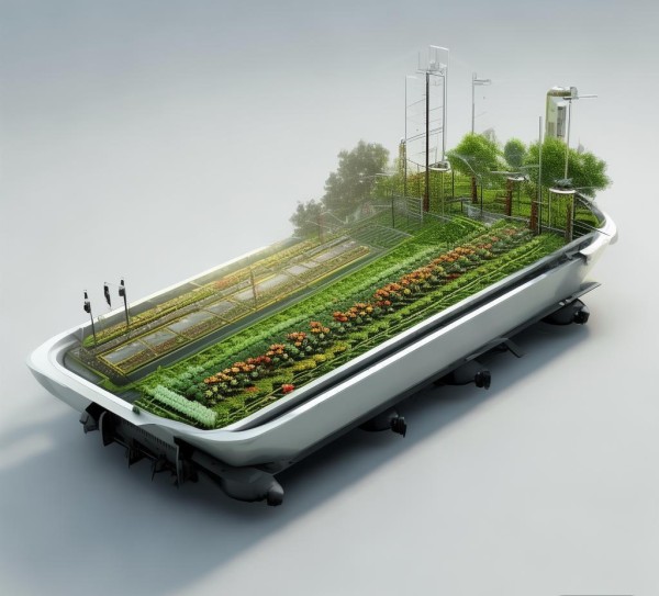 菜地设计规划图广告牌效果图，现代农业新典范